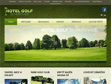 Tablet Screenshot of hotelgolfsilherovice.cz